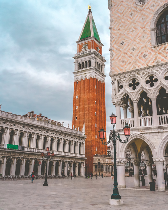 View from Doge's Palace to Campanile di San Marco