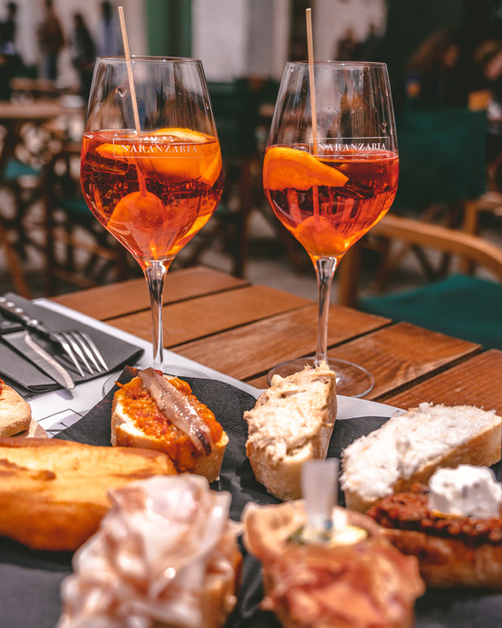 authentic Venetian cicchetti and Spritz