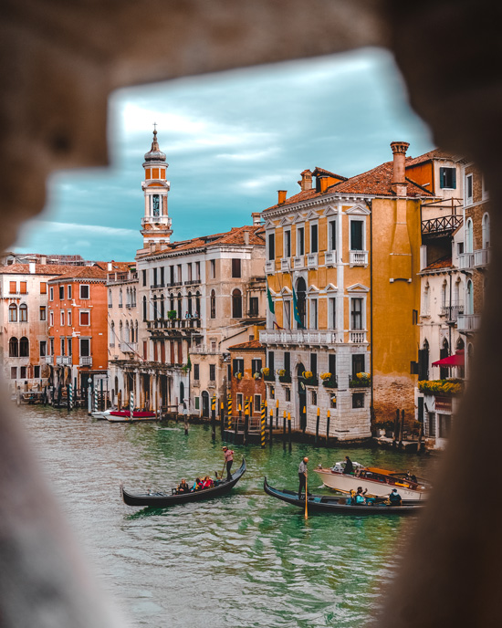 View from Rialto Bridge Venice