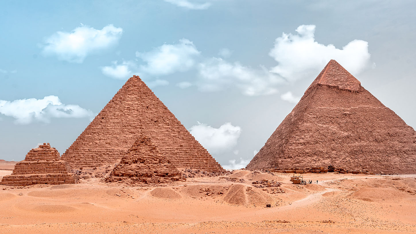 the Pyramids of Giza